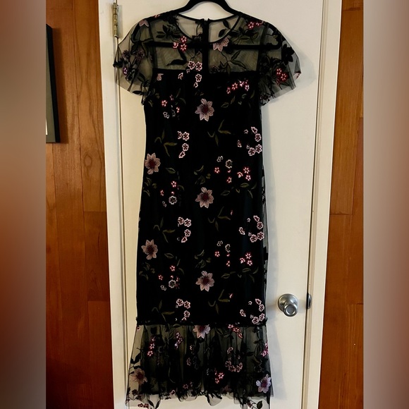 Anthropologie Shoshanna Embroidered Lace Midi Dress - Picture 4 of 8